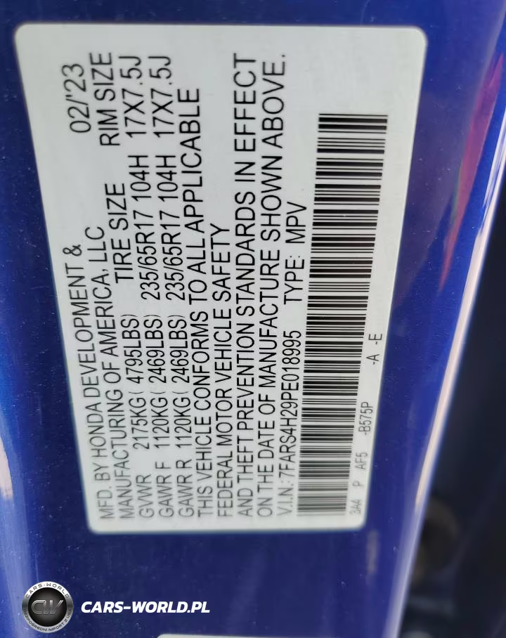 2023 Honda Crv VIN:7FARS4H29PE018995 - 12