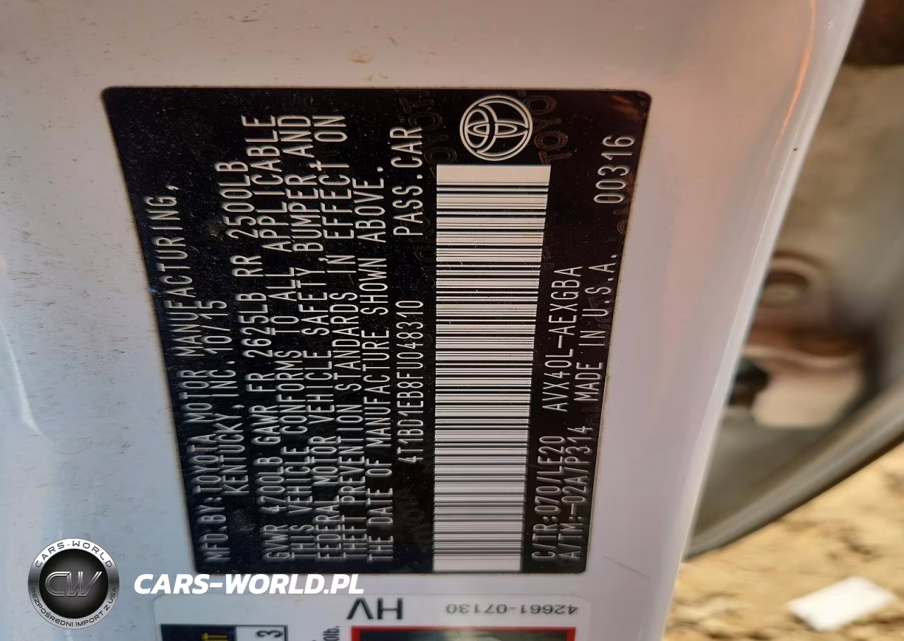 2015 Toyota Avalon Hybrid Xle Touring VIN:4T1BD1EB8FU048310 - 12