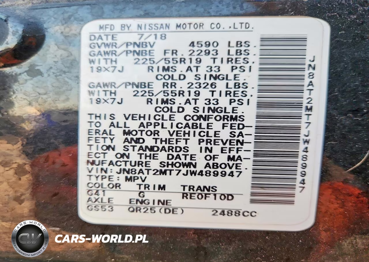 2018 Nissan Rogue Sl VIN:JN8AT2MT7JW489947 - 13
