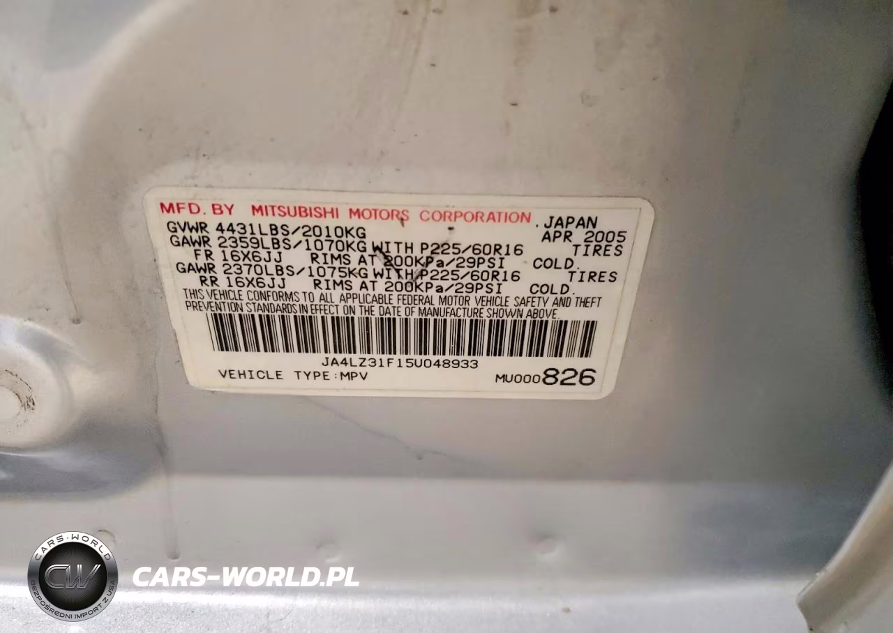 2005 Mitsubishi Outlander Ls VIN:JA4LZ31F15U048933 - 13
