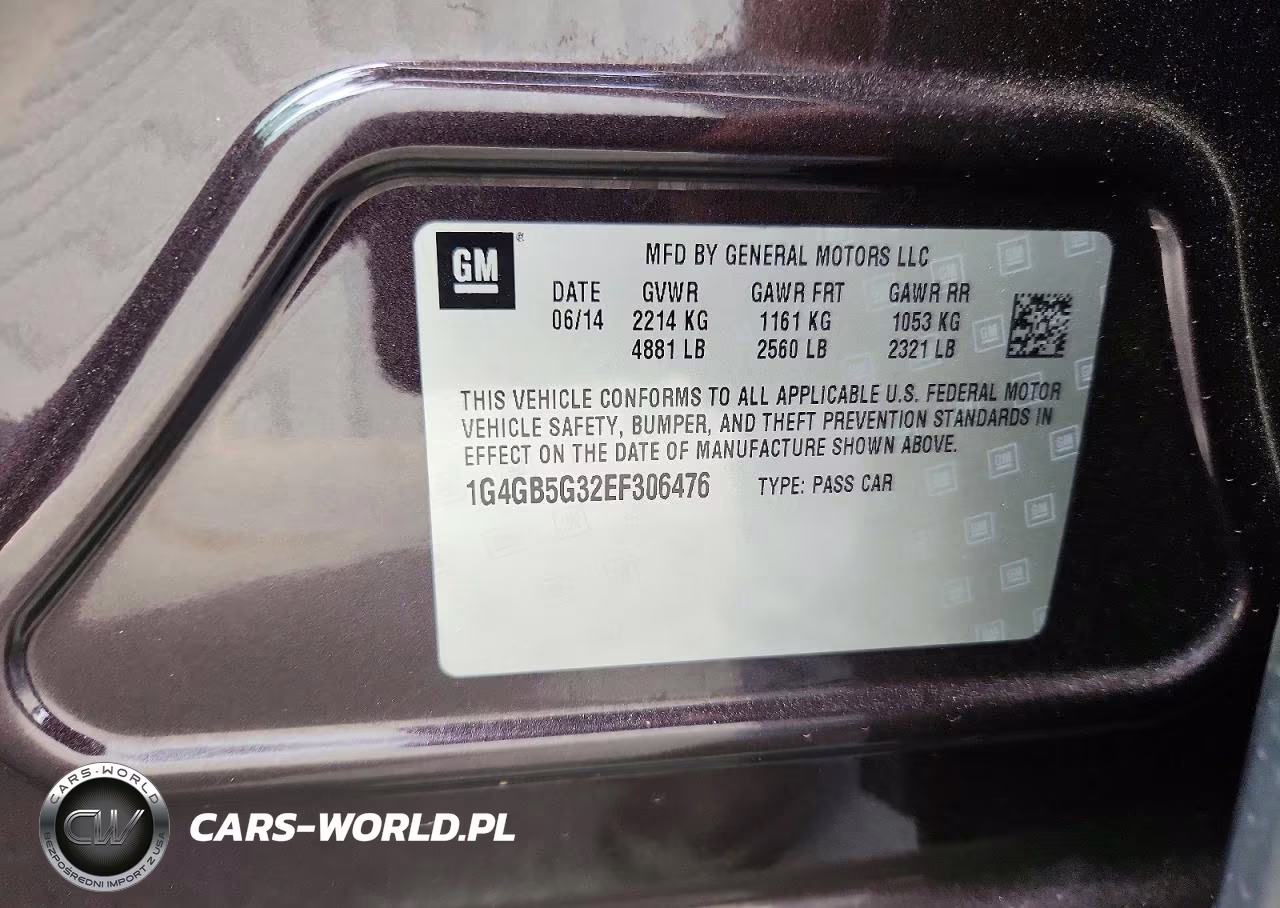2014 Buick Lacrosse VIN:1G4GB5G32EF306476 - 12