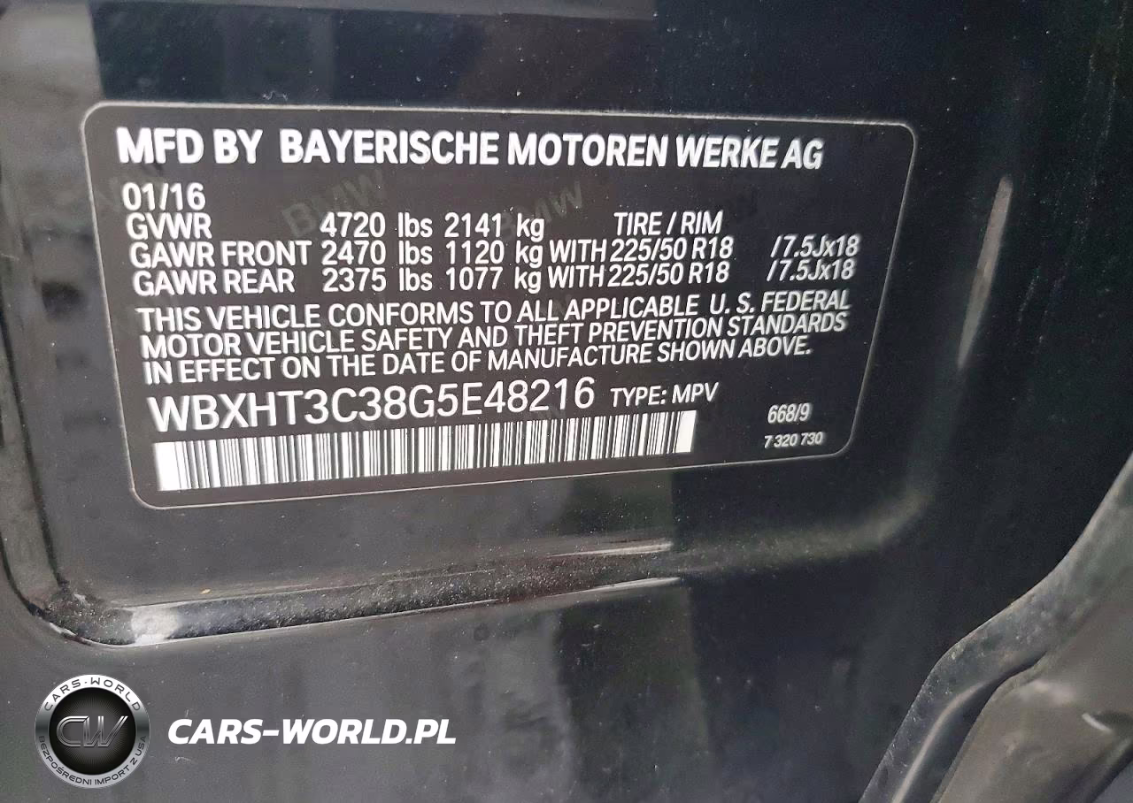 2016 BMW X1 xDrive28I VIN:WBXHT3C38G5E48216 - 13