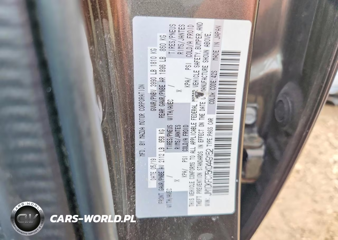 2019 Mazda Cx-3 Touring VIN:JM1DKFC75K0449152 - 12
