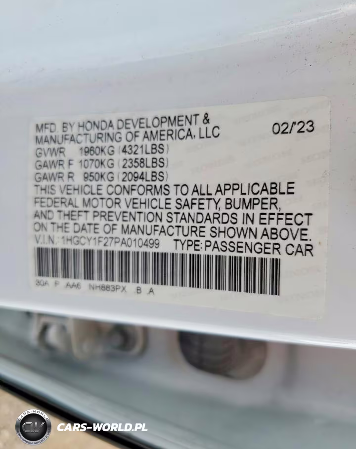 2023 Honda Accord Lx VIN:1HGCY1F27PA010499 - 13