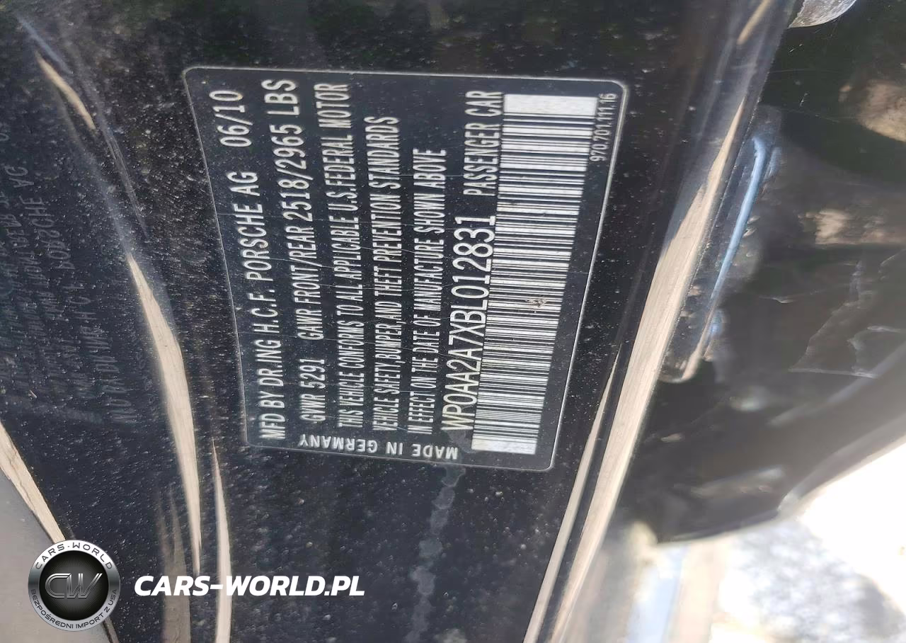 2011 Porsche Panamera 2 VIN:WP0AA2A7XBL012831 - 12