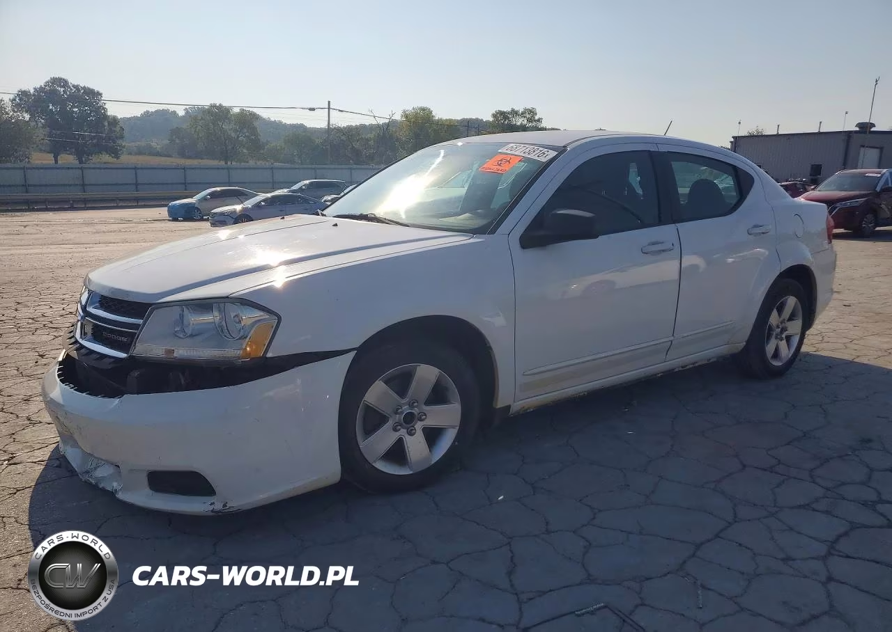 2012 Dodge Avenger Se VIN:1C3CDZAB0CN235340 - 1