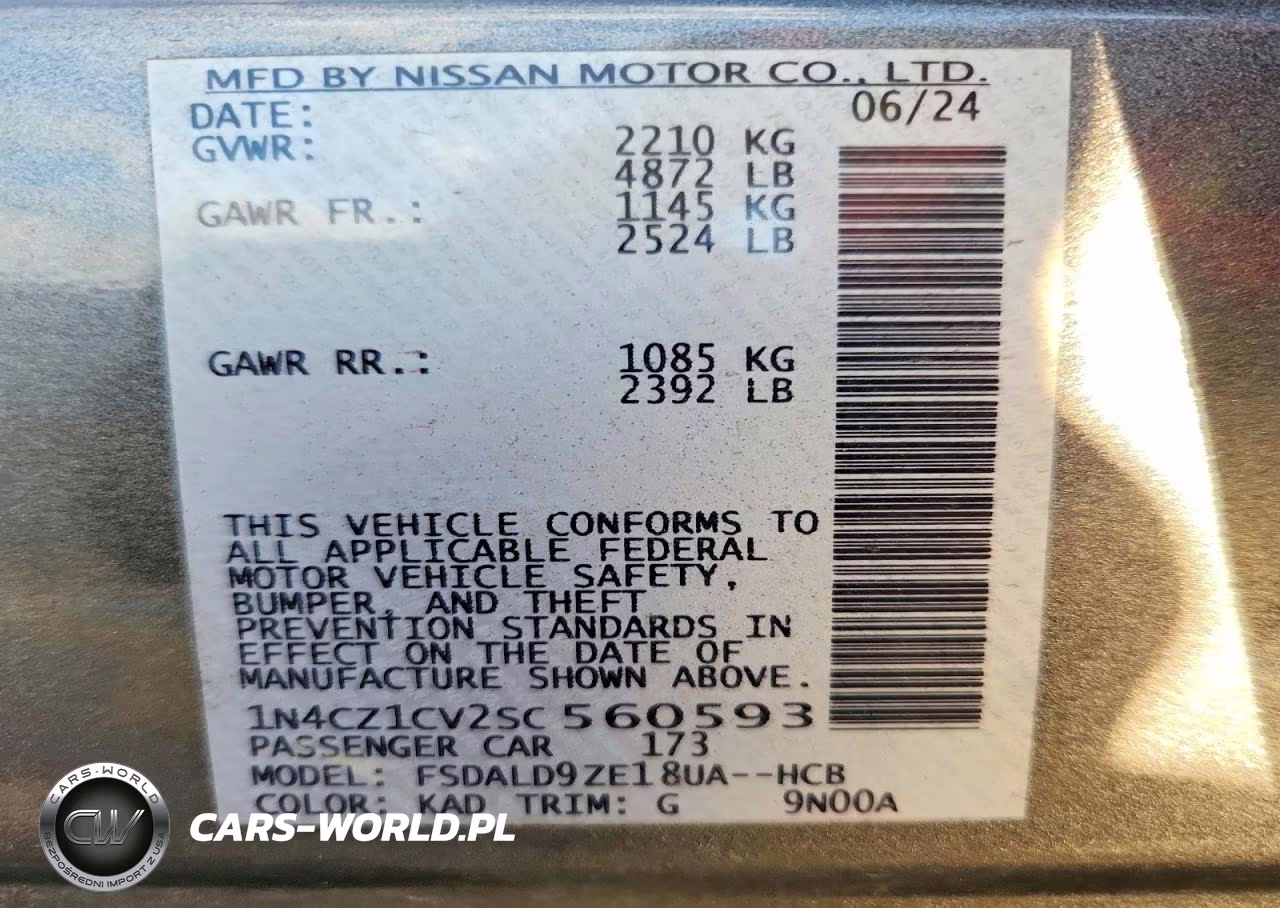 2025 Nissan Leaf Sv Plus VIN:1N4CZ1CV2SC560593 - 12