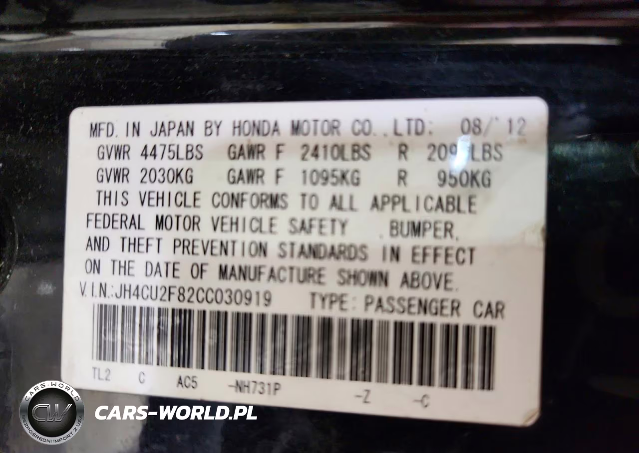 2012 Acura Tsx Se VIN:JH4CU2F82CC030919 - 13