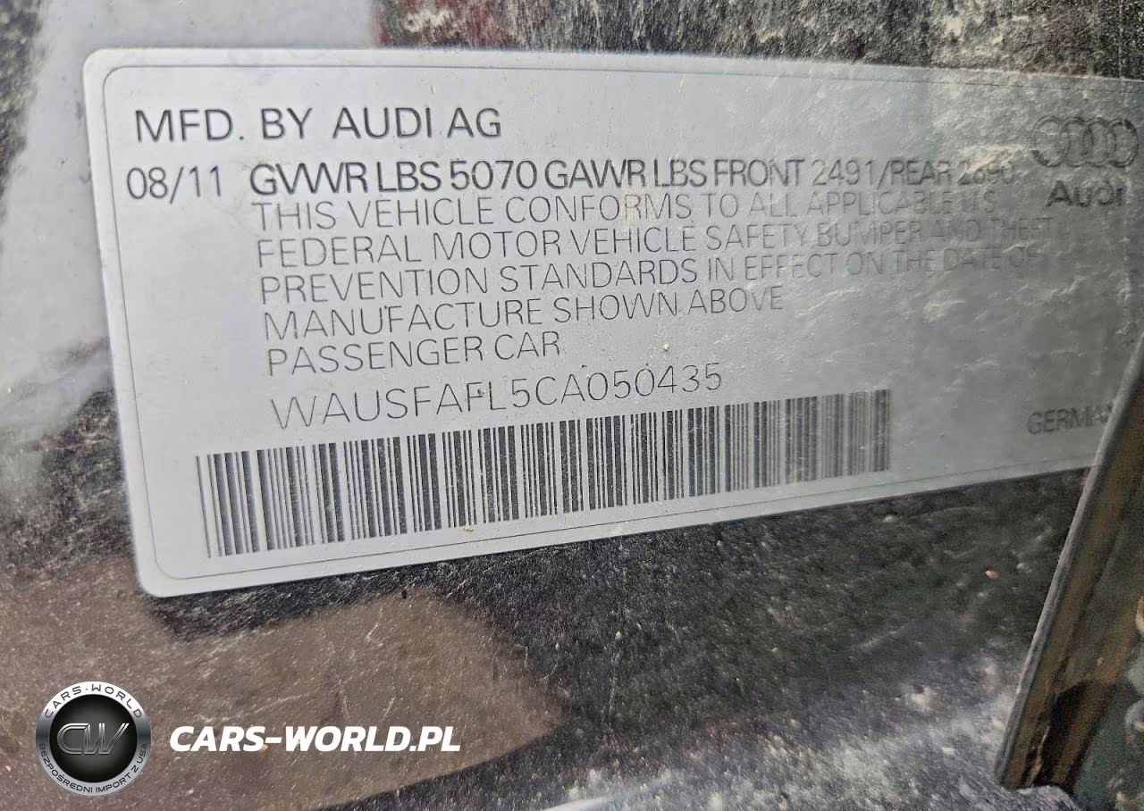 2012 Audi A4 Premium VIN:WAUSFAFL5CA050435 - 13