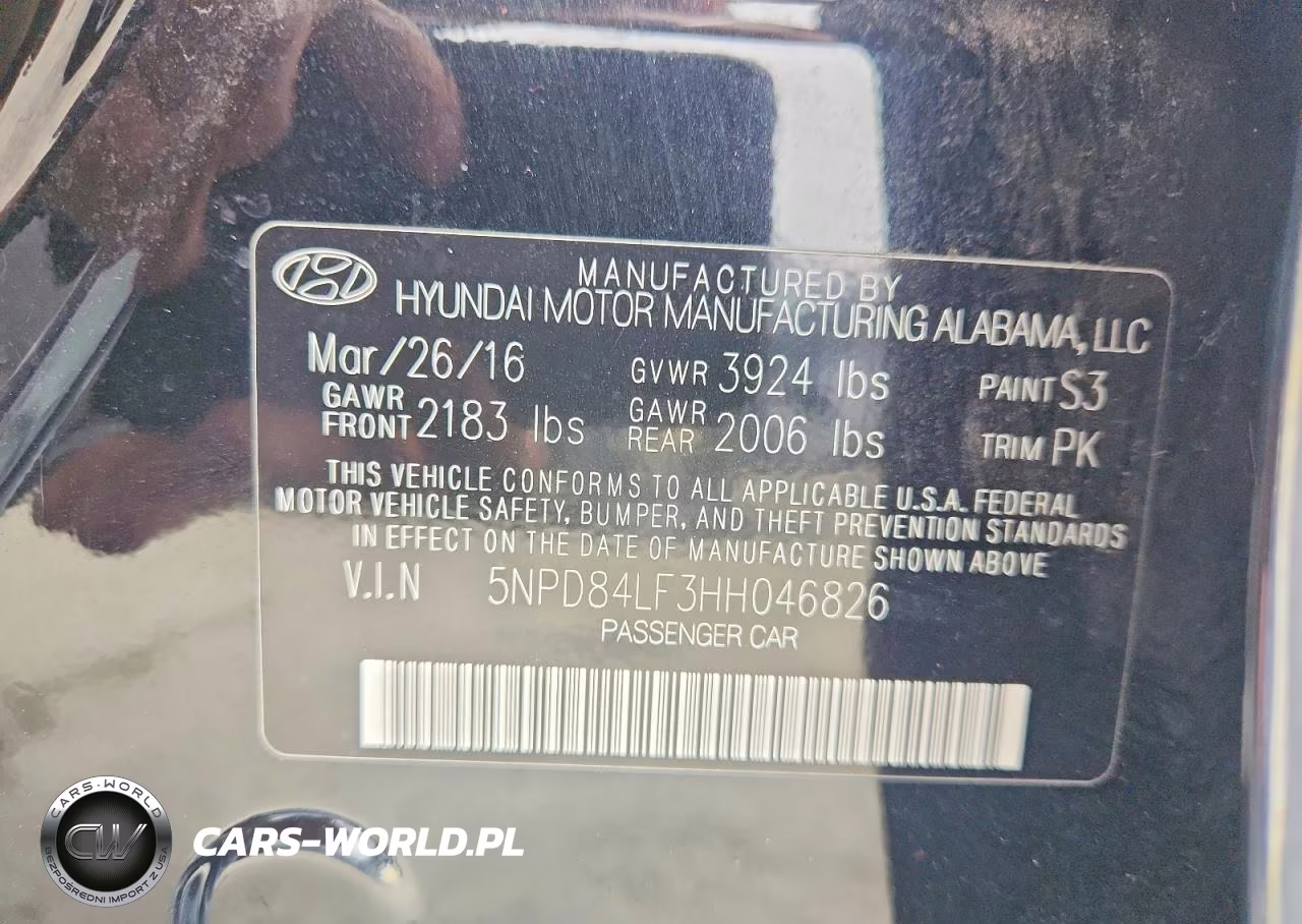 2017 Hyundai Elantra Se VIN:5NPD84LF3HH046826 - 12