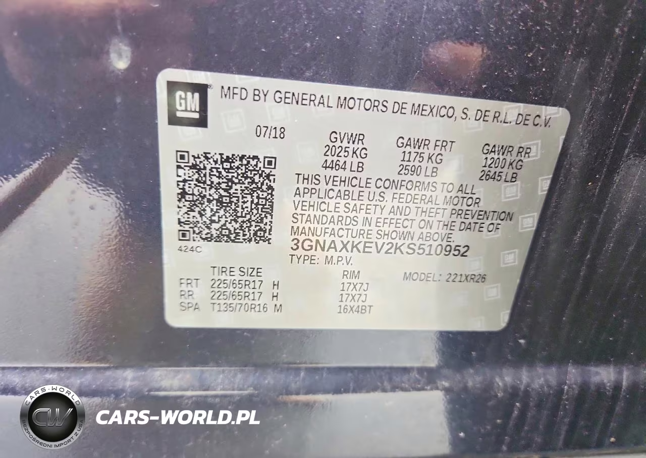 2019 Chevrolet Equinox Lt VIN:3GNAXKEV2KS510952 - 13