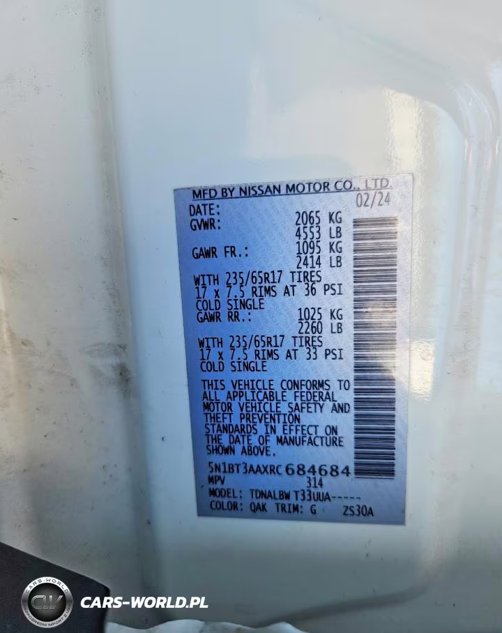2024 Nissan Rogue S VIN:5N1BT3AAXRC684684 - 13