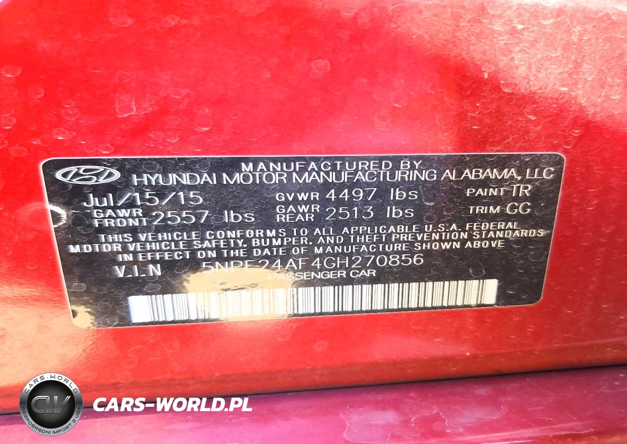 2016 Hyundai Sonata Se VIN:5NPE24AF4GH270856 - 13
