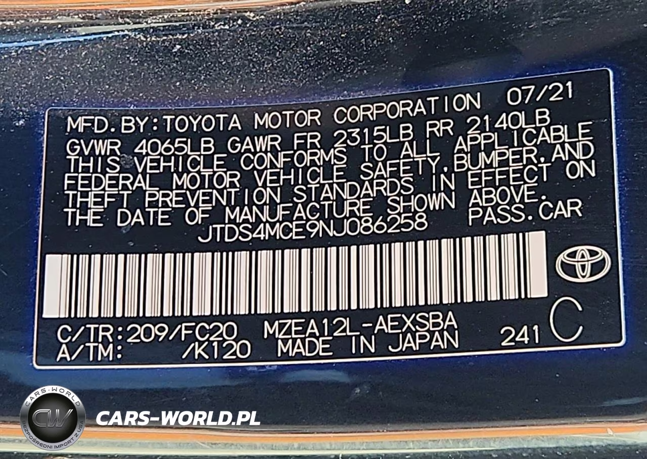 2022 Toyota Corolla Se VIN:JTDS4MCE9NJ086258 - 13