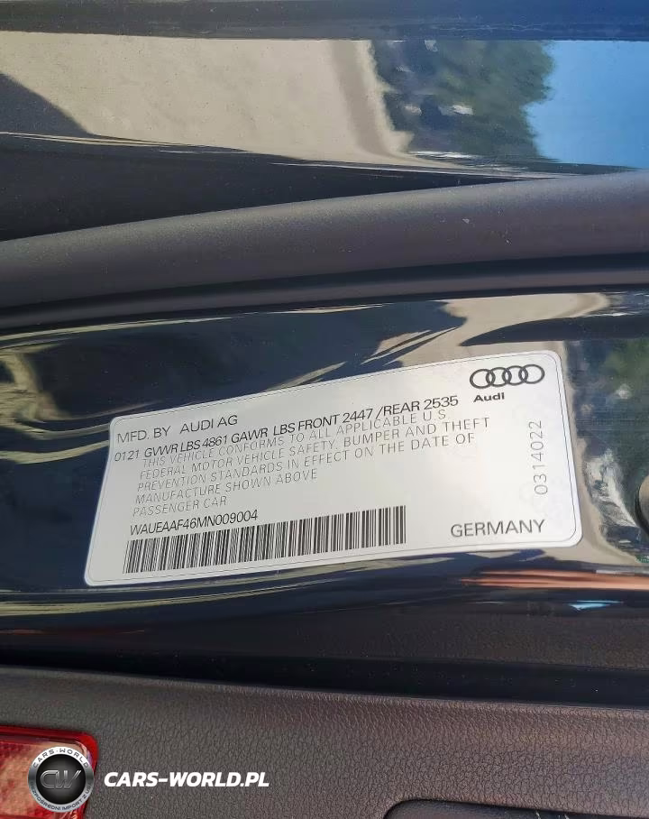2021 Audi A4 Premium Plus 45 VIN:WAUEAAF46MN009004 - 12