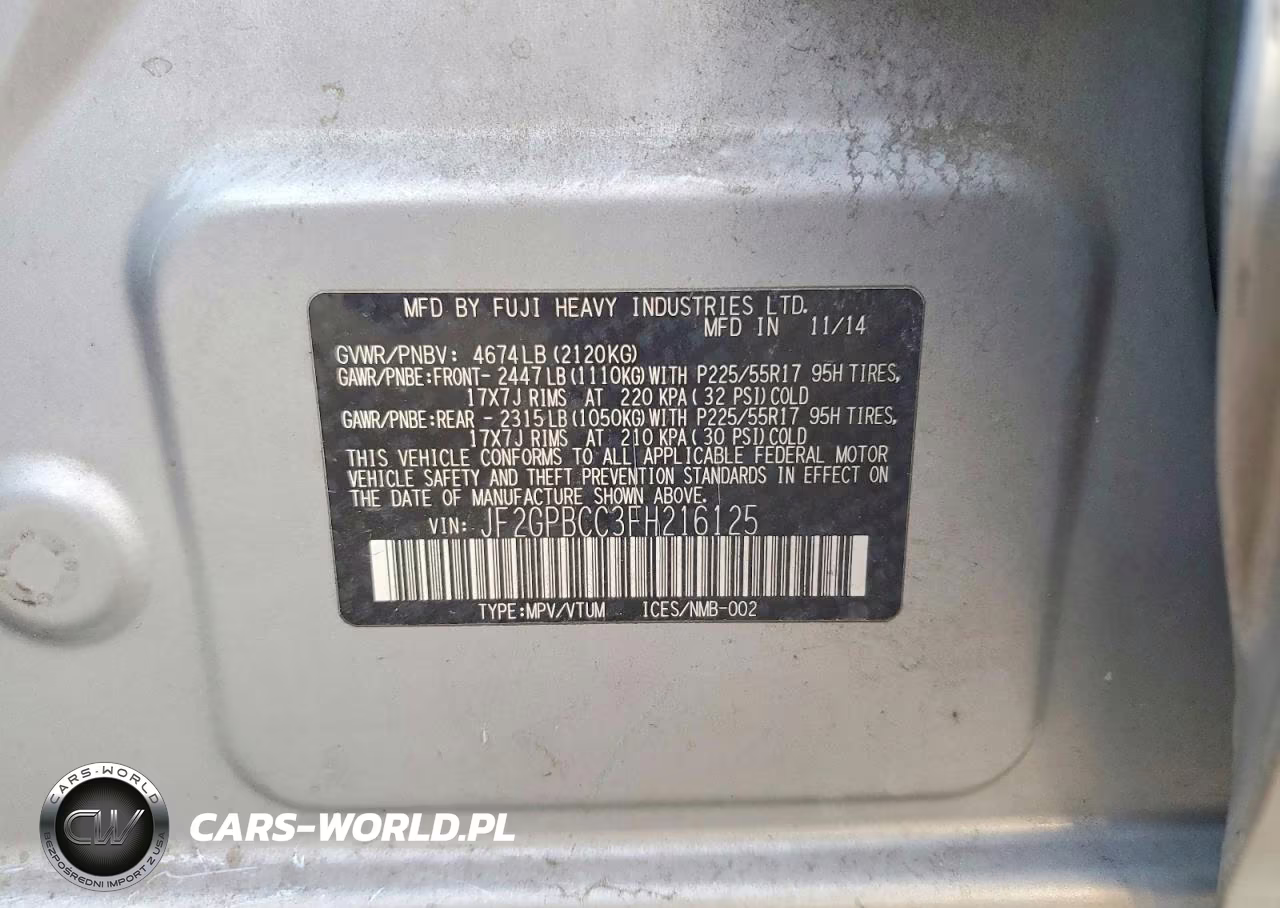 2015 Subaru Xv Crosstrek 2.0I Hybrid VIN:JF2GPBCC3FH216125 - 12