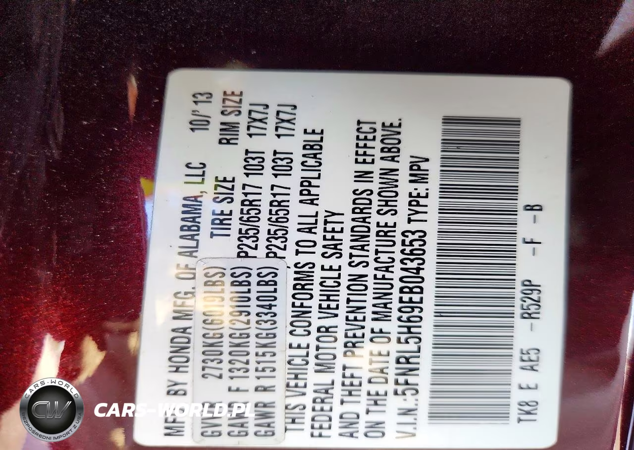 2014 Honda Odyssey Exl VIN:5FNRL5H69EB043653 - 13