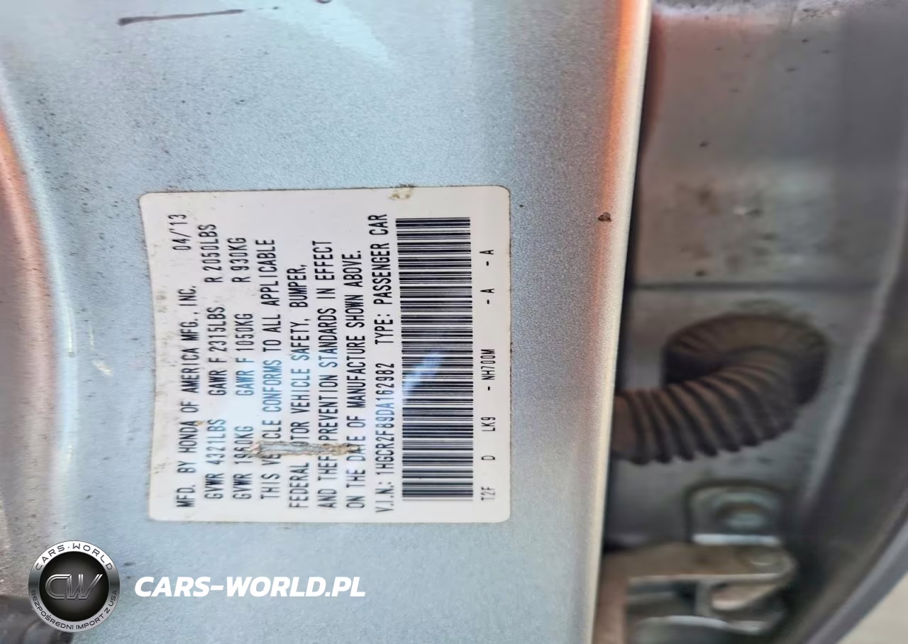 2013 Honda Accord Exl VIN:1HGCR2F89DA162982 - 12