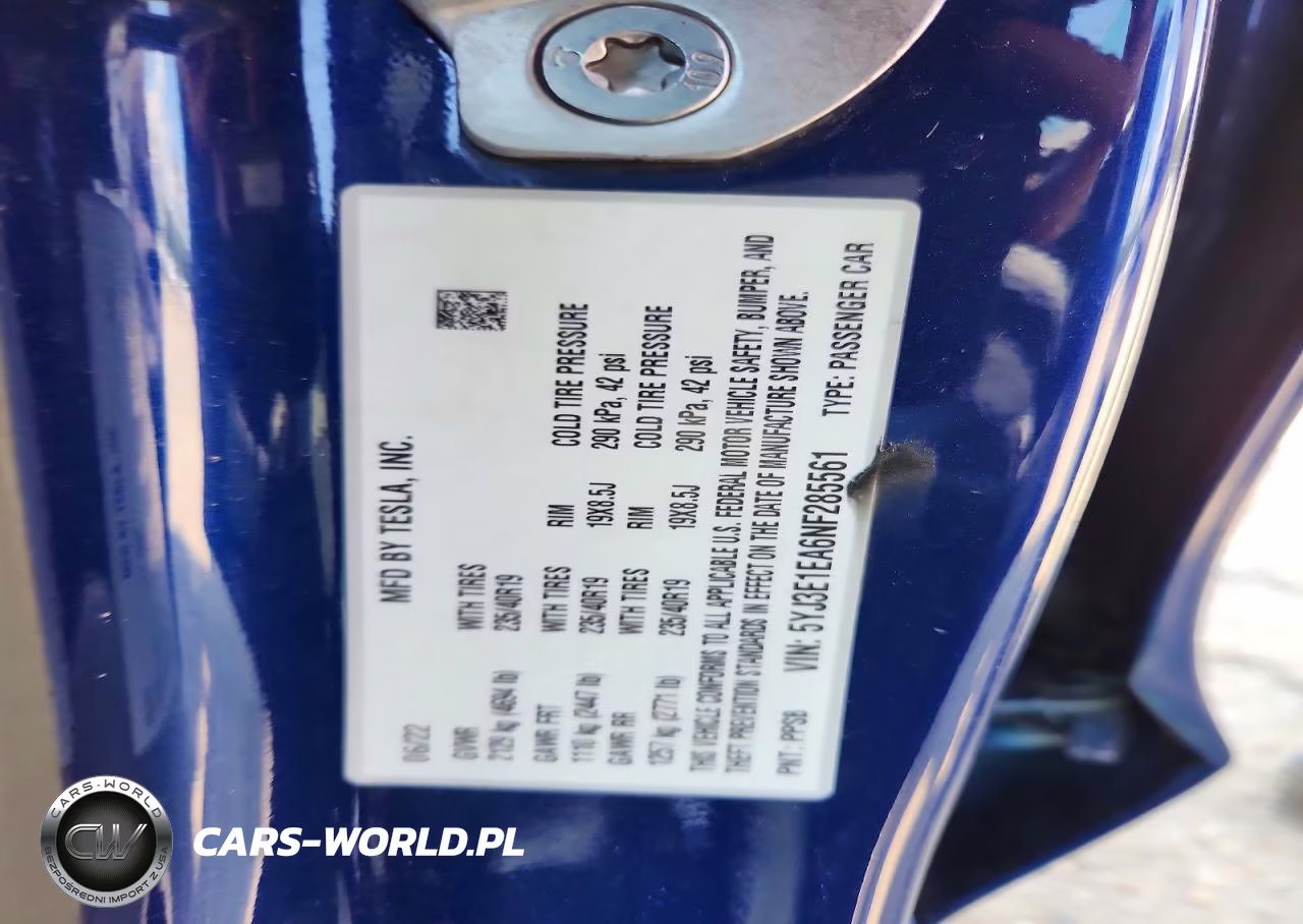 2022 Tesla Model 3 VIN:5YJ3E1EA6NF285561 - 12