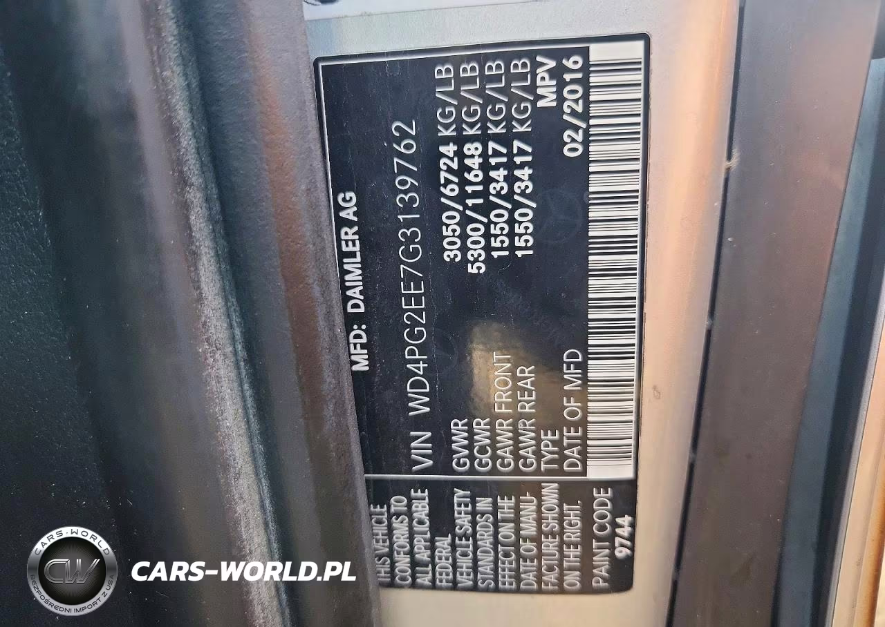 2016 Mercedes-Benz Metris VIN:WD4PG2EE7G3139762 - 13