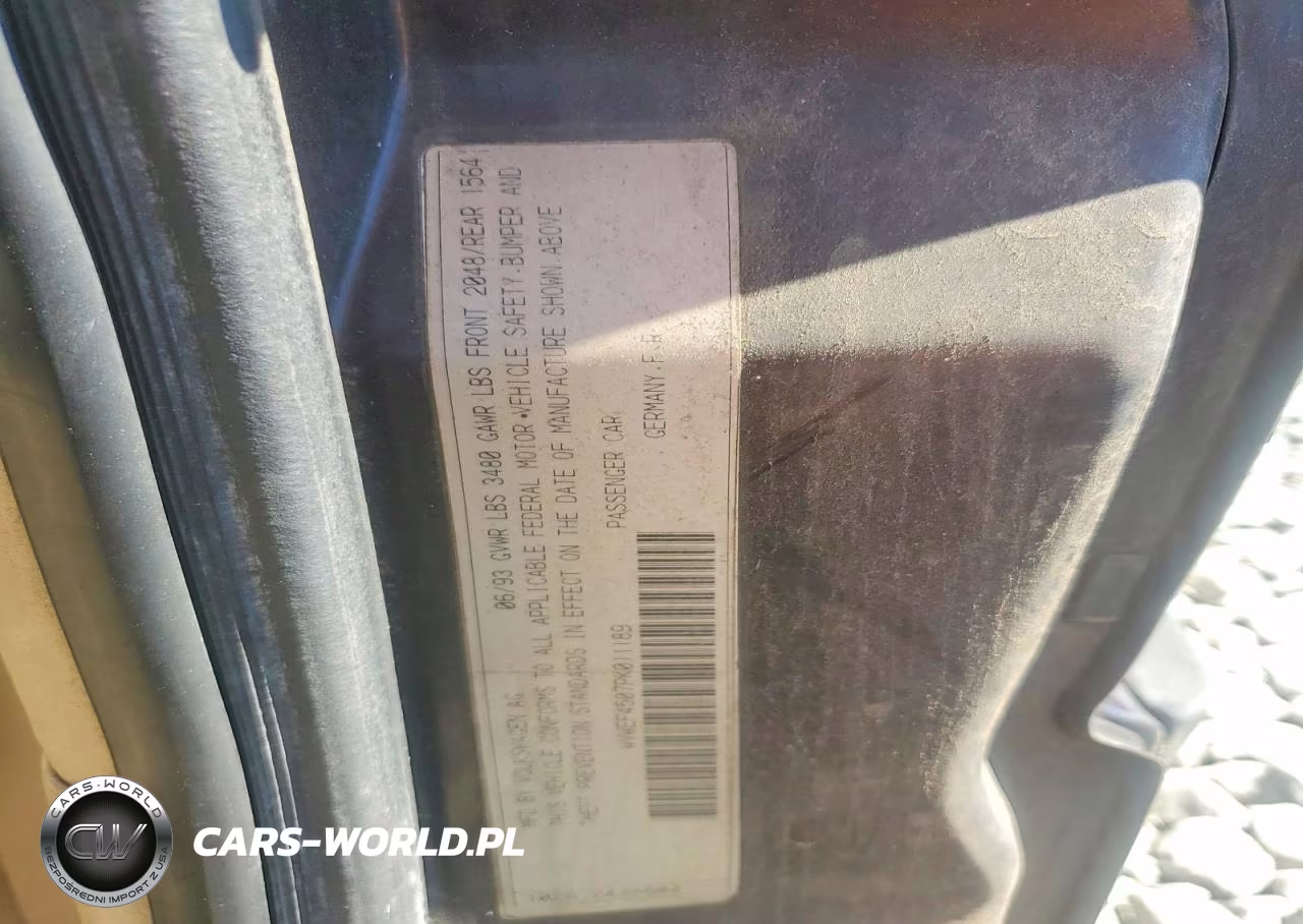 1993 Volkswagen Corrado Slc VIN:WVWEF4507PK011189 - 12
