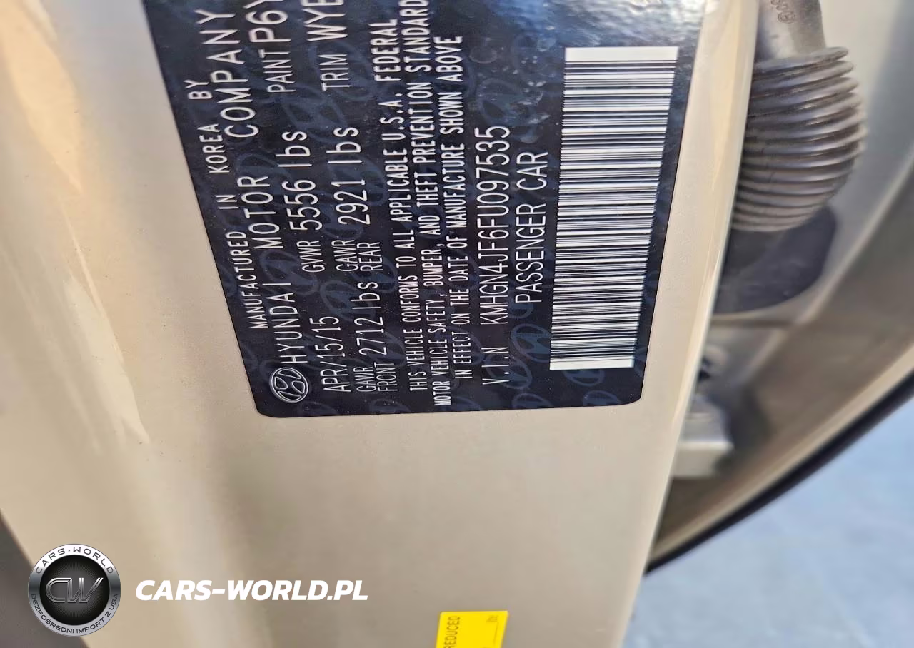 2015 Hyundai Genesis 5.0L VIN:KMHGN4JF6FU097535 - 12