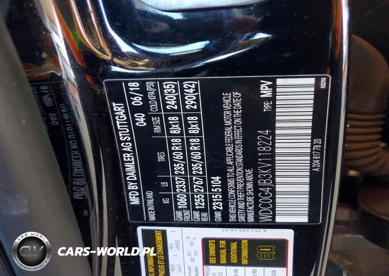 2019 Mercedes-Benz Glc 300 VIN:WDC0G4JB3KV118224 - 12