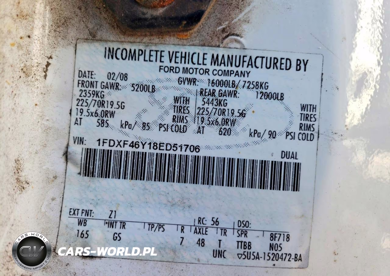 2008 Ford F450 Super Duty Bucket Truck VIN:1FDXF46Y18ED51706 - 12