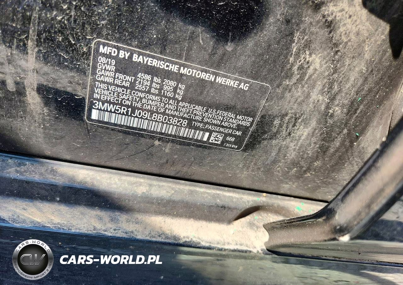 2020 BMW 330I VIN:3MW5R1J09L8B03828 - 12
