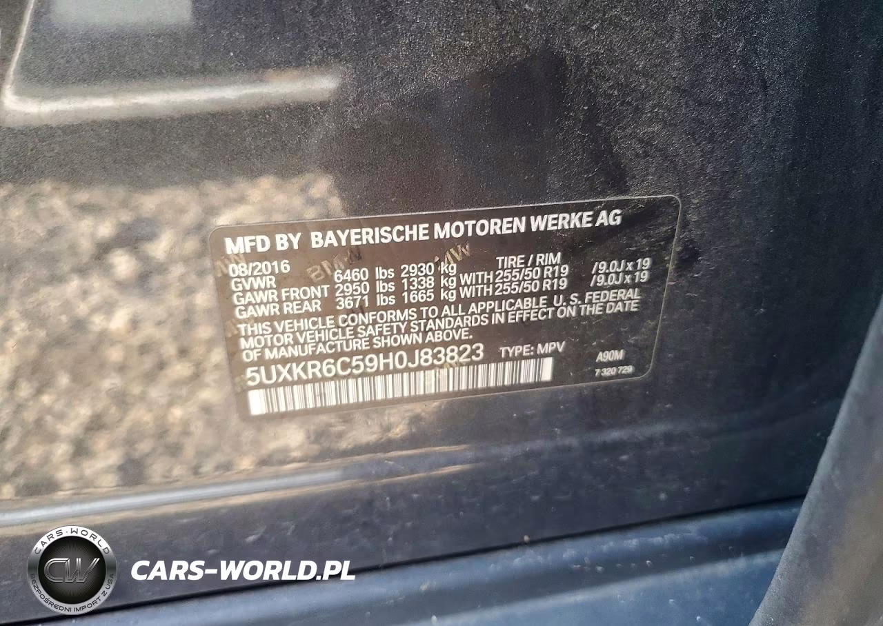 2017 BMW X5 xDrive50I VIN:5UXKR6C59H0J83823 - 13