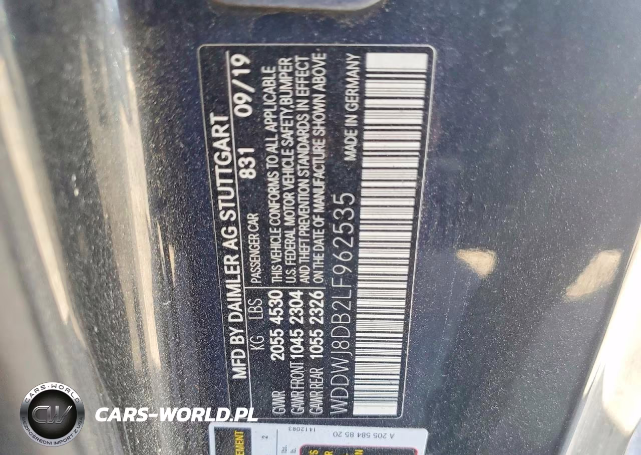2020 Mercedes-Benz C 300 VIN:WDDWJ8DB2LF962535 - 12