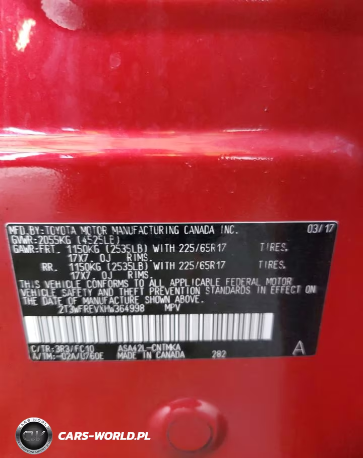 2017 Toyota Rav4 Xle VIN:2T3WFREVXHW364998 - 12