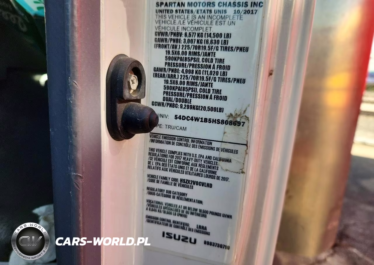 2017 Isuzu Npr Hd Box Truck VIN:54DC4W1B5HS808697 - 12