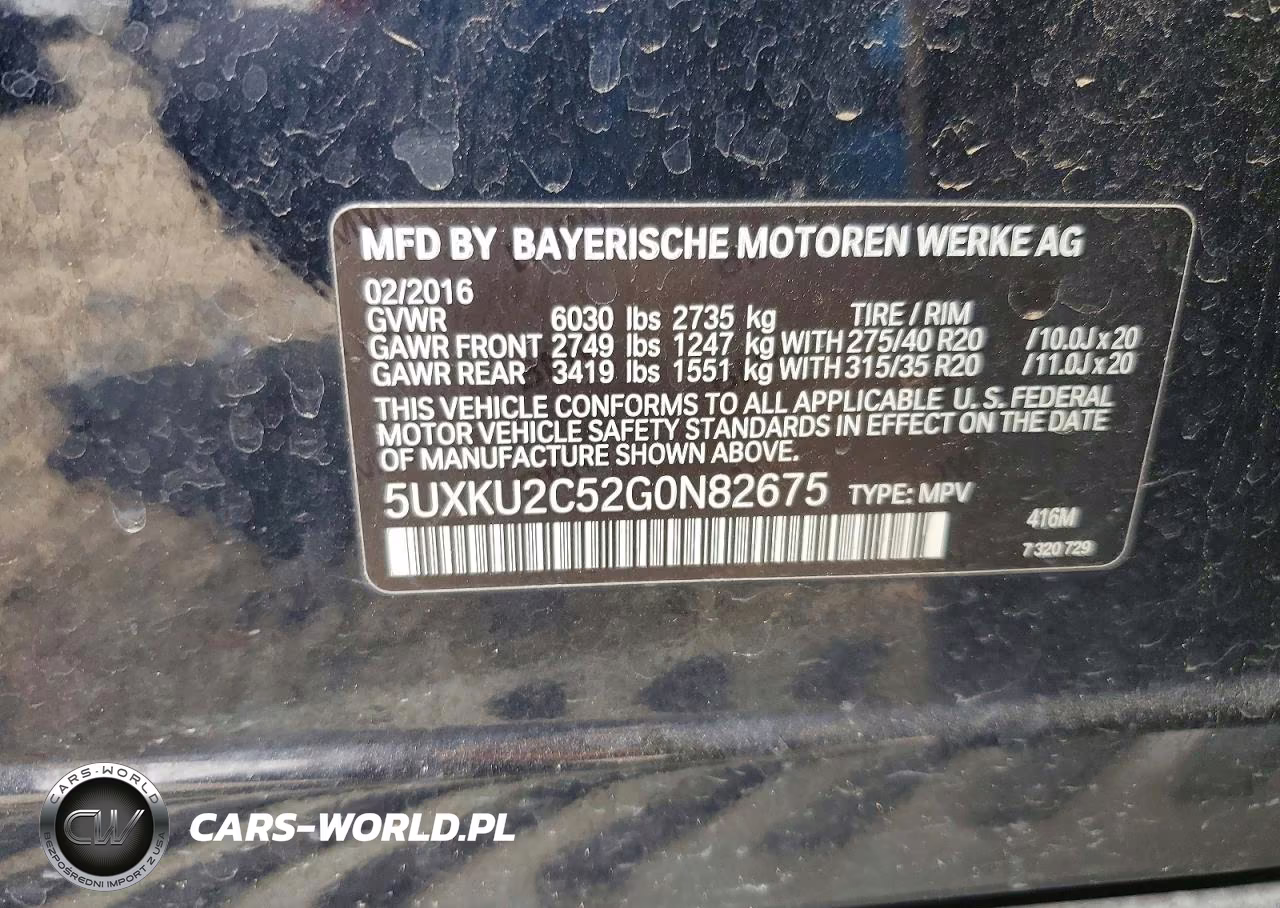 2016 BMW X6 xDrive35I VIN:5UXKU2C52G0N82675 - 13