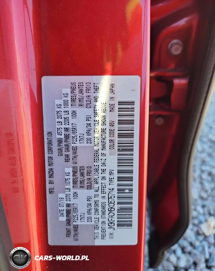 2019 Mazda Cx-5 Touring VIN:JM3KFACM6K0675714 - 13