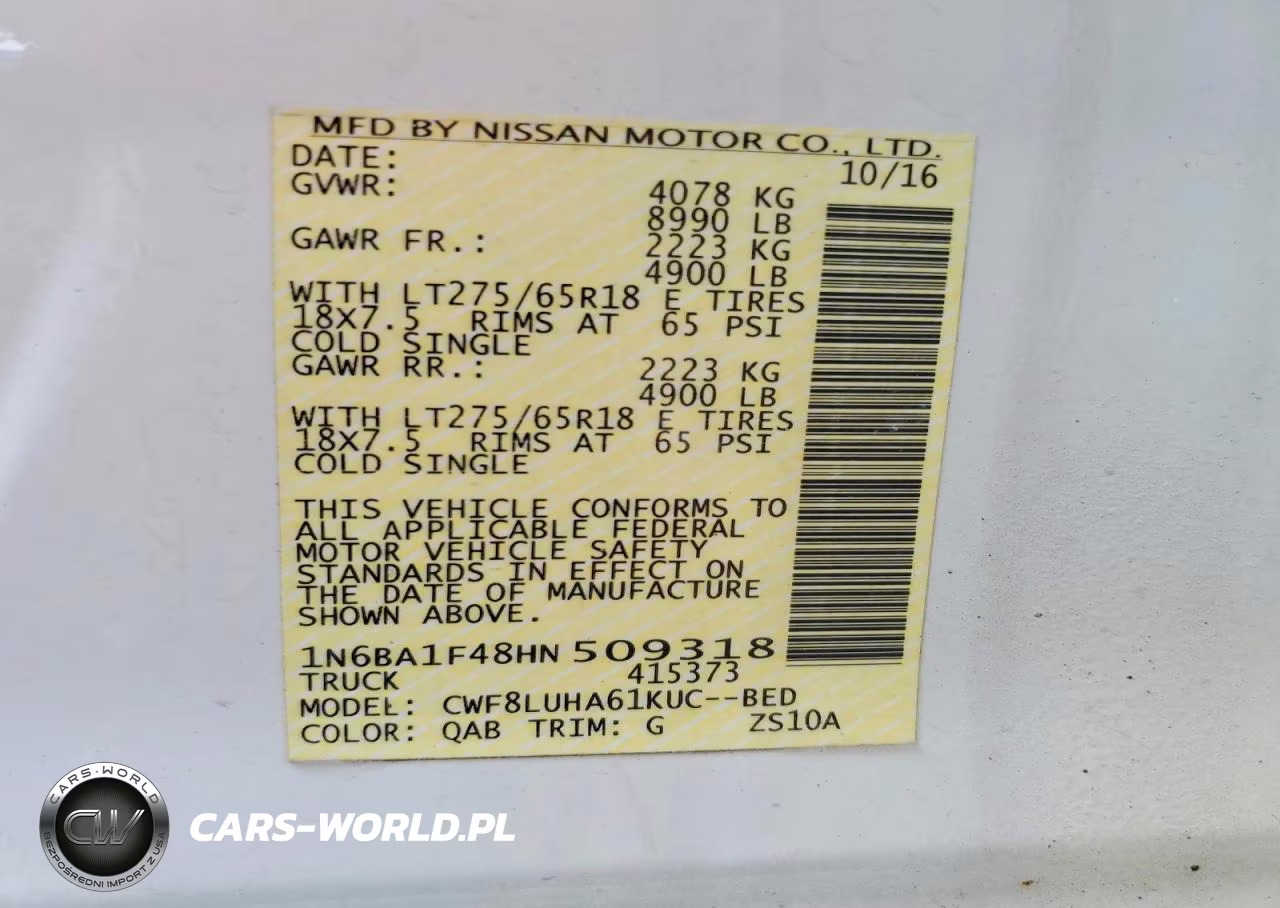 2017 Nissan Titan Xd Pro-4X VIN:1N6BA1F48HN509318 - 12