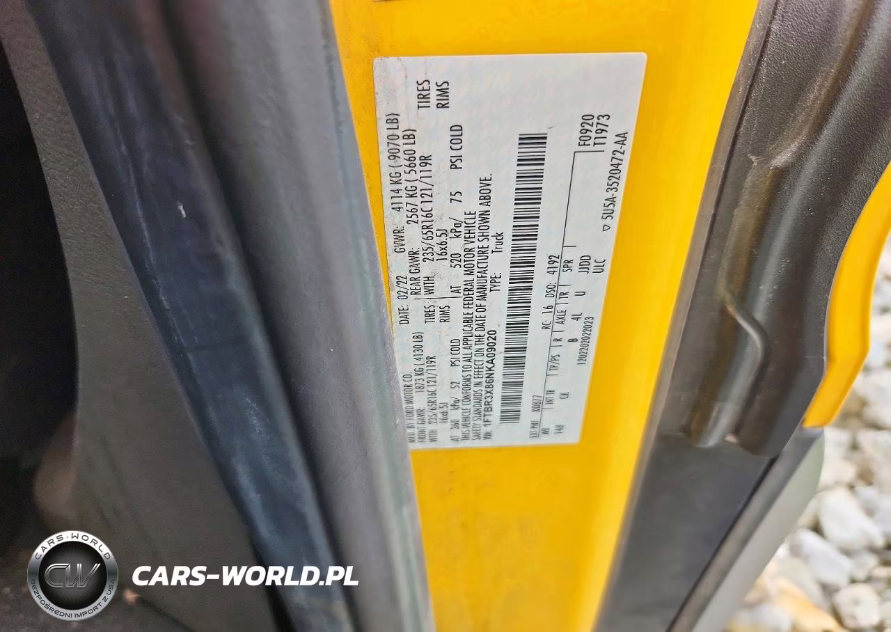2022 Ford Transit T-250 VIN:1FTBR3X86NKA09020 - 12