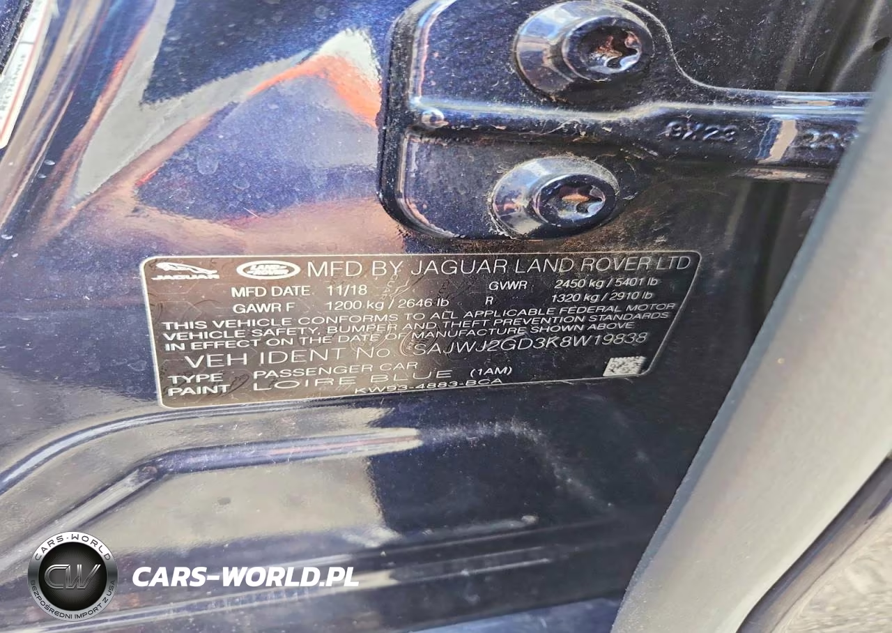 2019 Jaguar Xjl Portfolio VIN:SAJWJ2GD3K8W19838 - 12