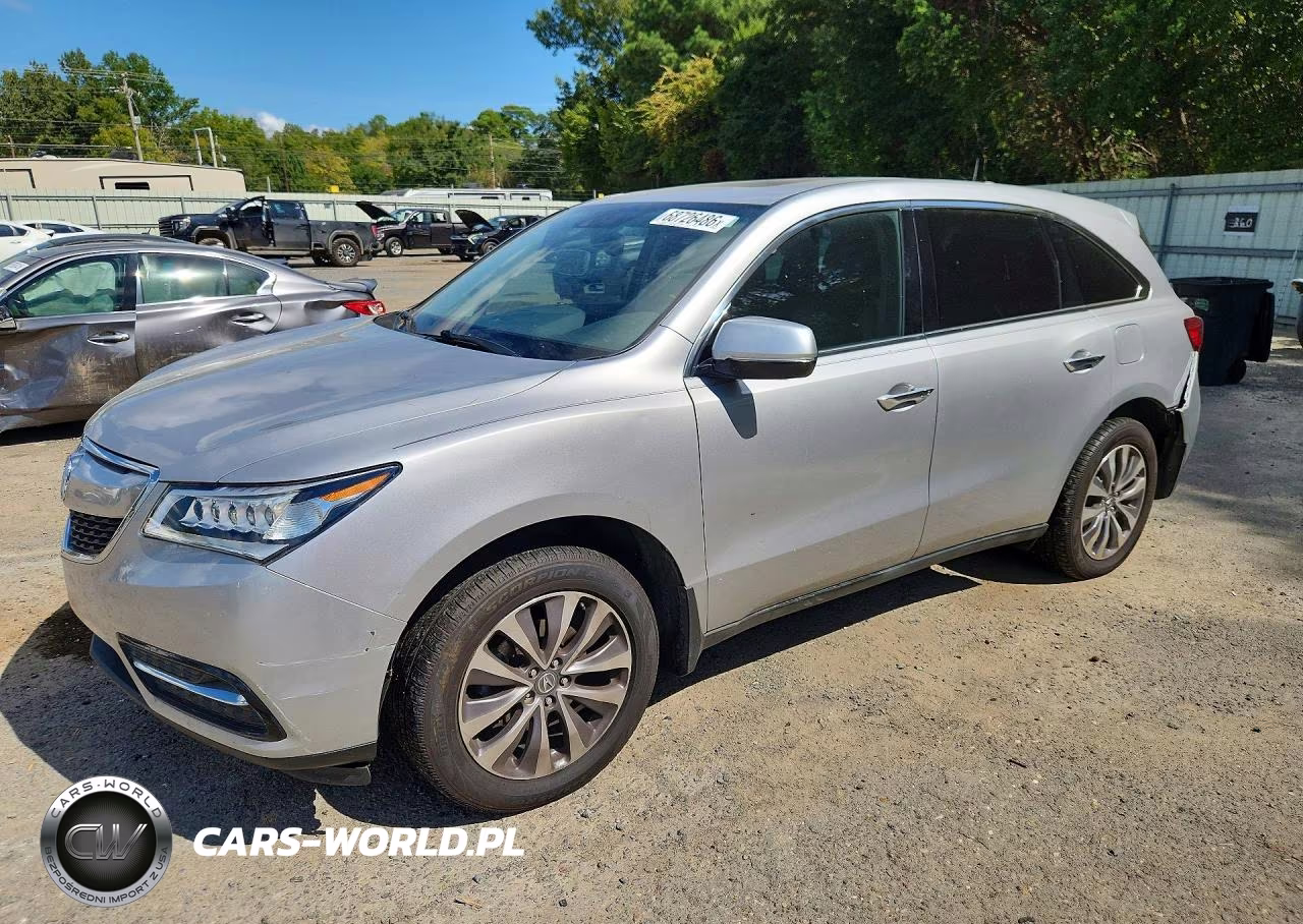 2015 Acura Mdx Technology VIN:5FRYD3H44FB005971 - 1