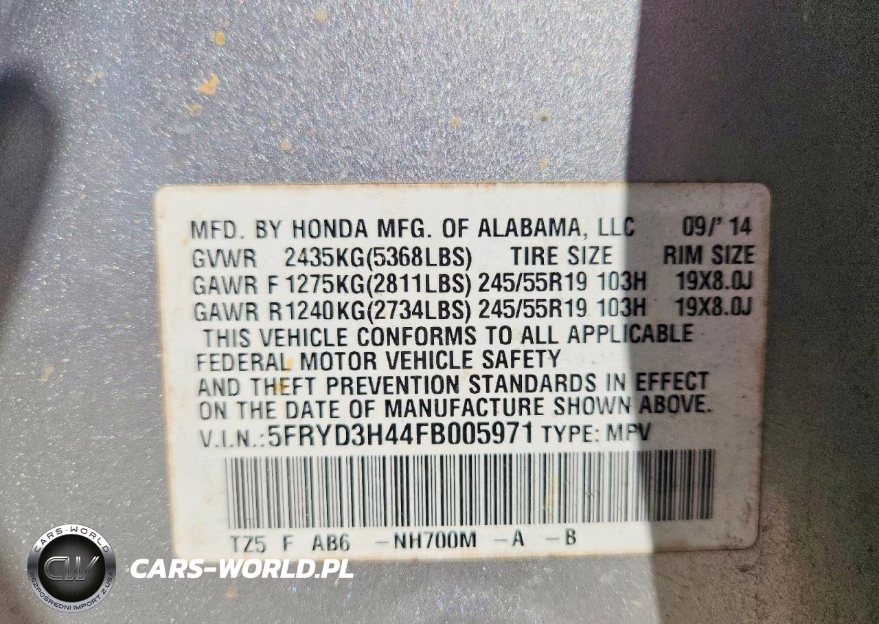 2015 Acura Mdx Technology VIN:5FRYD3H44FB005971 - 13