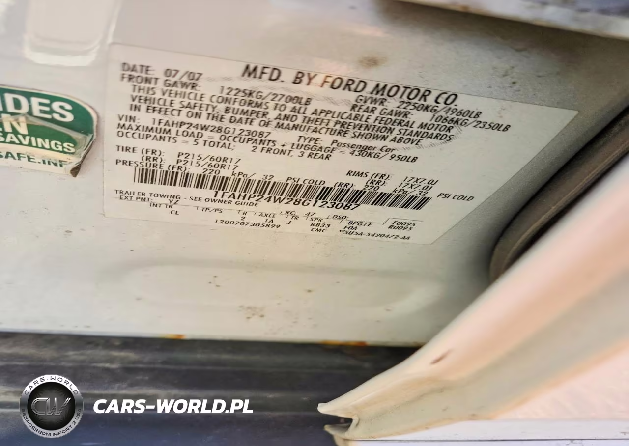 2008 Ford Taurus Sel VIN:1FAHP24W28G123087 - 12