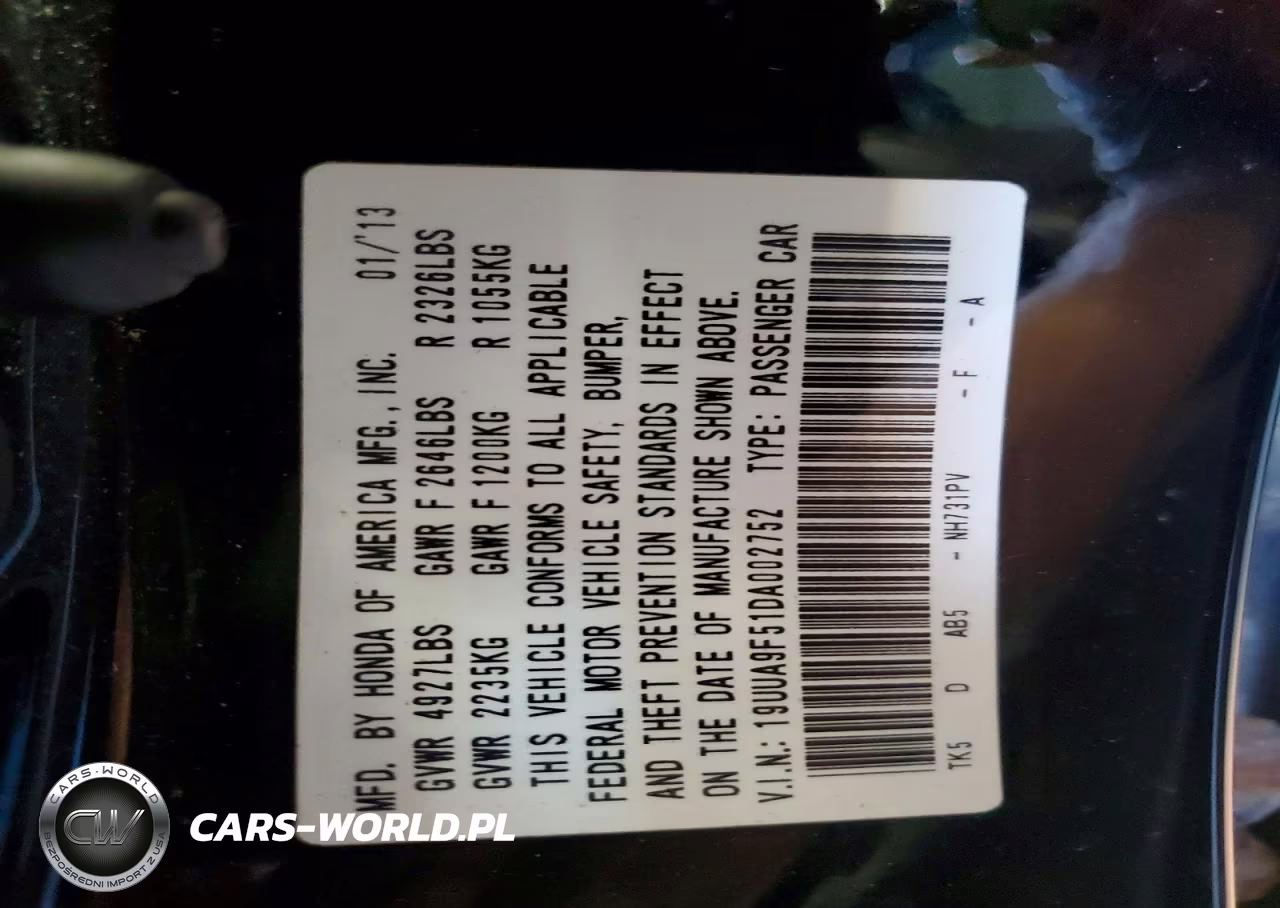 2013 Acura Tl Tech VIN:19UUA9F51DA002752 - 12