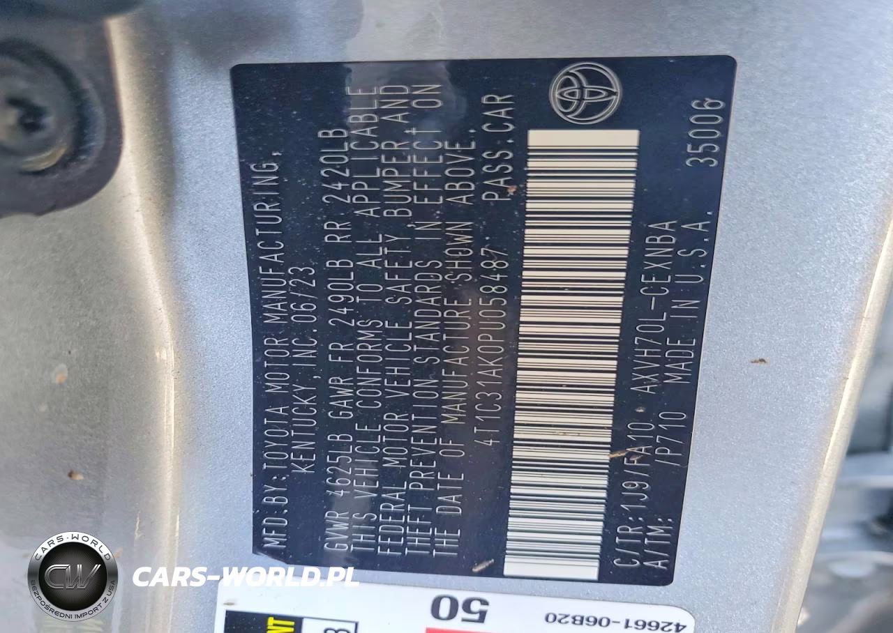 2023 Toyota Camry Le VIN:4T1C31AK0PU058487 - 12