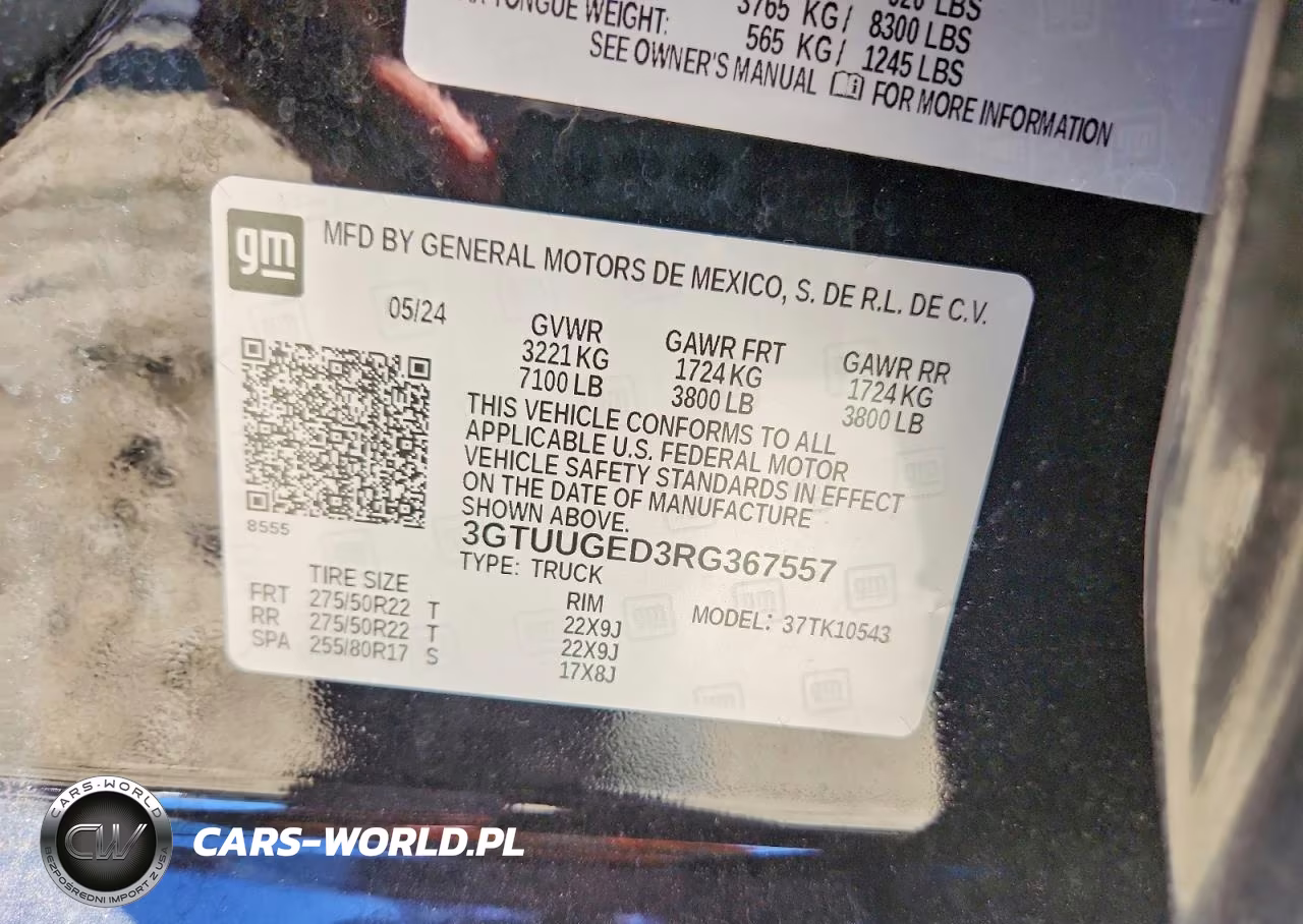 2024 GMC Sierra K1500 Denali VIN:3GTUUGED3RG367557 - 12