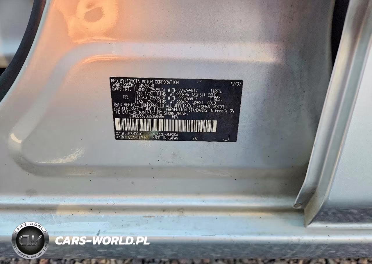 2008 Toyota Rav4 Base VIN:JTMBD33V086068586 - 13