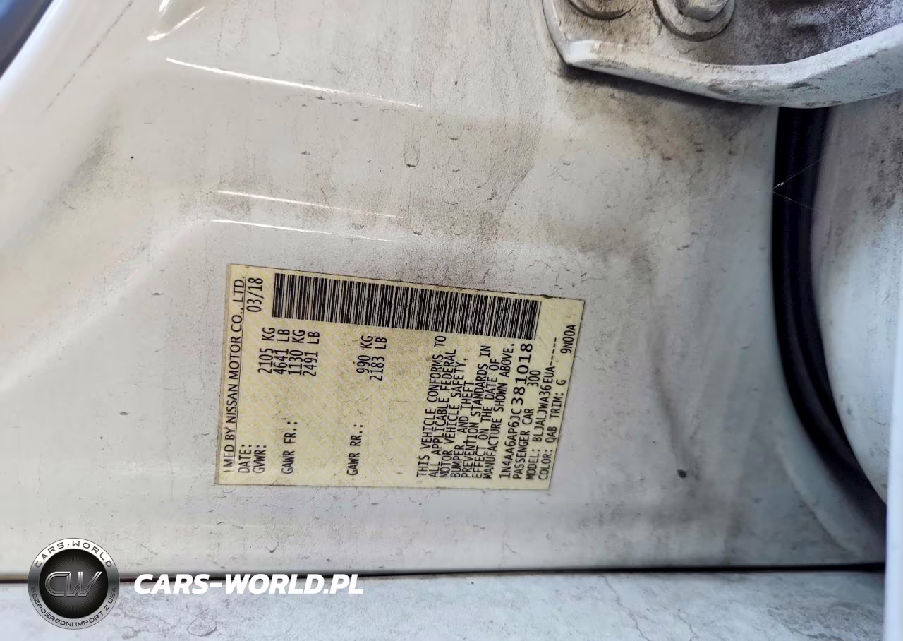 2018 Nissan Maxima 3.5 Sv VIN:1N4AA6AP6JC381018 - 12