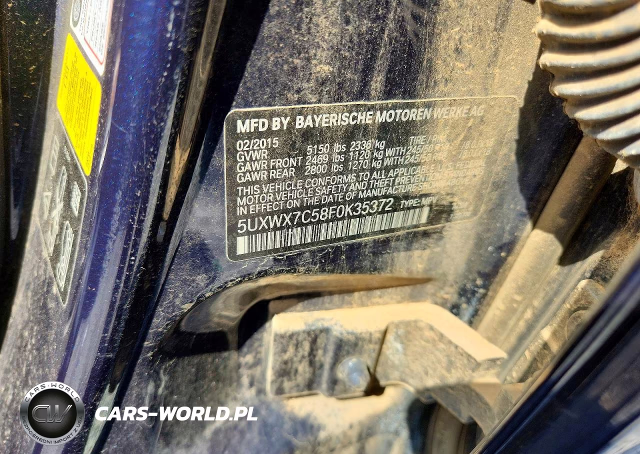 2015 BMW X3 xDrive35I VIN:5UXWX7C58F0K35372 - 13