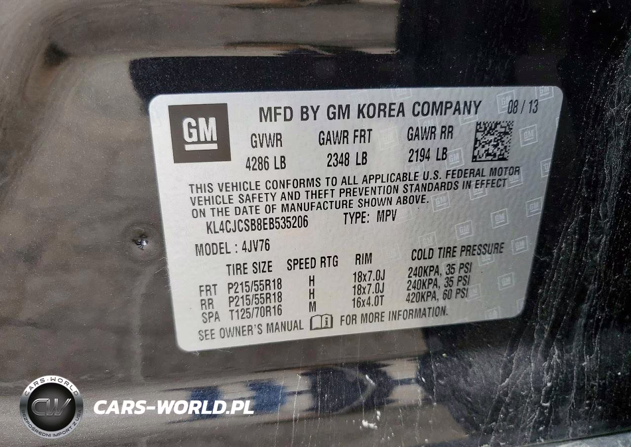 2014 Buick Encore VIN:KL4CJCSB8EB535206 - 13