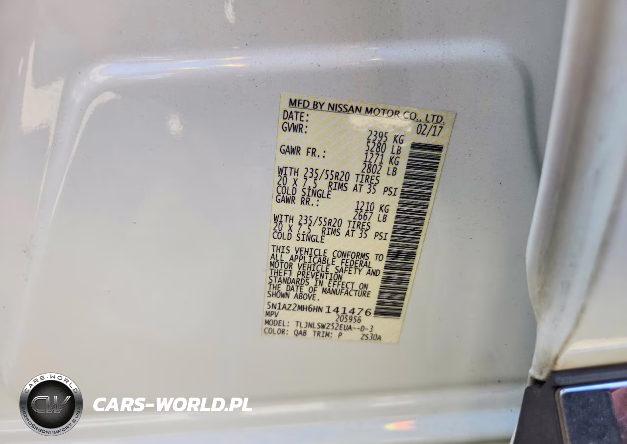 2017 Nissan Murano Platinum VIN:5N1AZ2MH6HN141476 - 13
