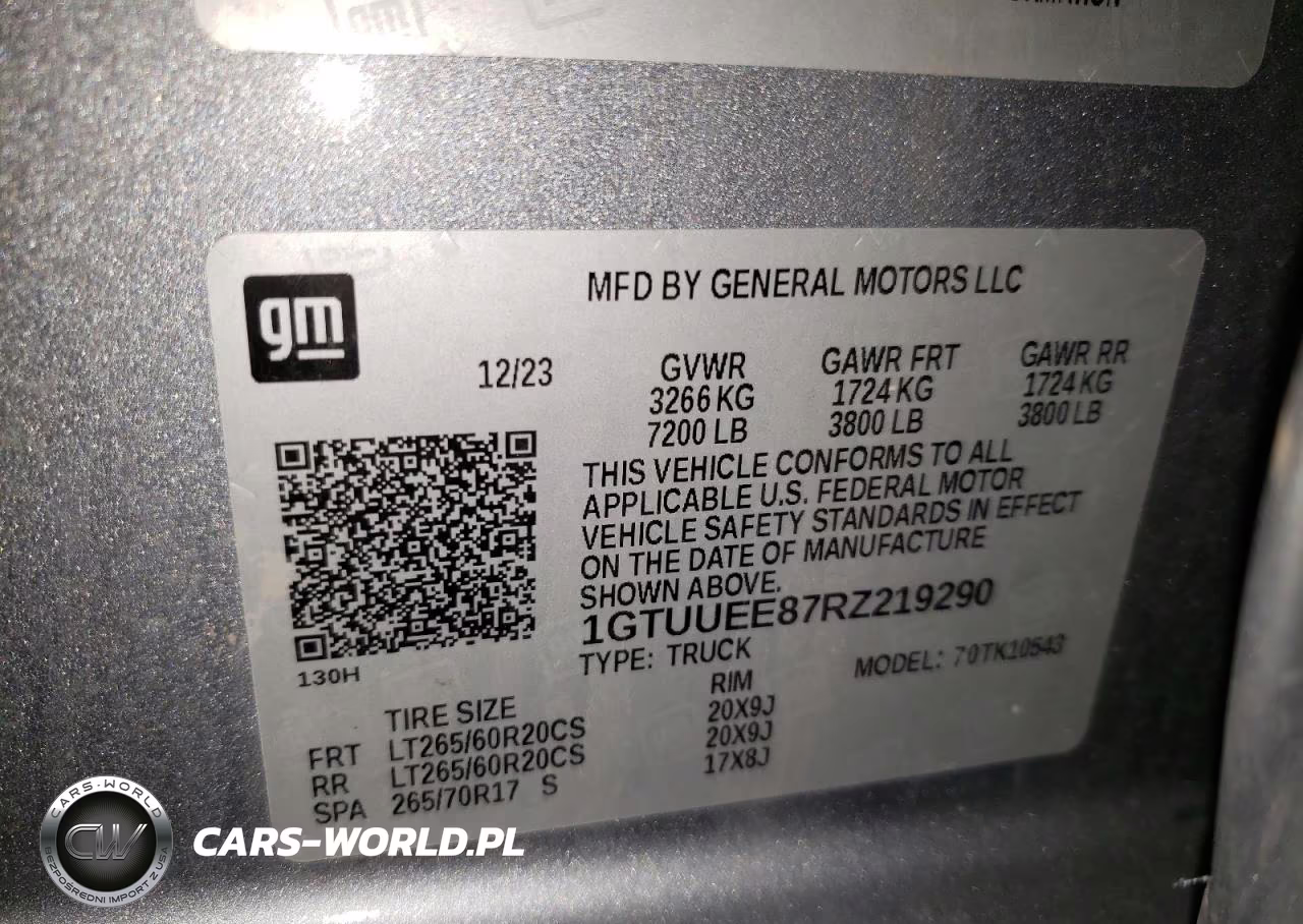 2024 GMC Sierra K1500 At4 VIN:1GTUUEE87RZ219290 - 13